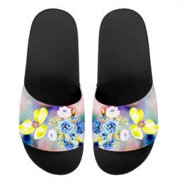 Slippers Summer Thick Flat Slipper Women Mens Indoor Bathroom Household Ladies Sandals Slides Female Print Lovely Home Shoes Flip Flops