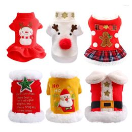 Dog Apparel 2024 Year Christmas Costume Elk Couple Clothes For Small Dogs Cats Xmas Decoration Chihuahua Outfit Pet Accessories