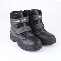 Boots Mingkids Boy Snow With Claw Children Winter Shoes Anti-slip Waterproof Warm Plush Fleece 3M Rubber European Size