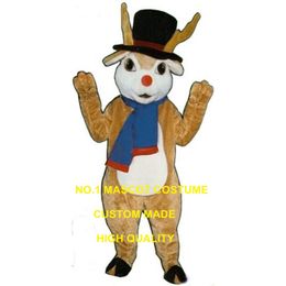 christmas Mr. rudoph Deer mascot costume wholesale adult size xmas Elk reindeer theme anime costumes carnival fancy 2683 Mascot Costumes