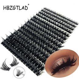 80D100D Mink Eyelashes 216280 fans Natural Eyelash extension 3D Russia Volume Individual Cluster Makeup Tools Lashes 240511