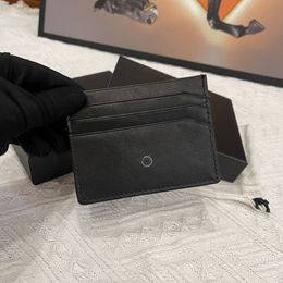 European luxury Card Holder men leather wallet designer passport bag women change pocket thin business card box purse 251O
