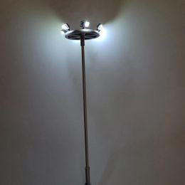 Ho Scale Model Lighting Tower 12v Warm White Tower Lights Model Lamppost Train/garden/playground/stadium Overhead Lights Layout