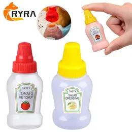 Storage Bottles Condiment Squeeze Bottle Convenient Salad Container Plastic Sauce For Seasoning Multifunctional Polychromatic