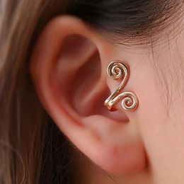 Swirl Snail Nose Clip Tragus Clip Ear Cuff Earrings Women Girls Fake Pierced Earlobe Studs No Piercing Earring Jewellery Gift