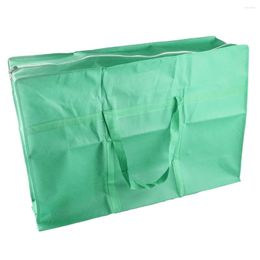 Storage Bags 120L Big Army Green Foldable Travel Luggage Carry-on Organizer Hand Tote Bag Nonwoven Fabric For Clothing Futon Mounting