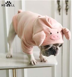 HSWLL Spring and Autumn Pig Sweater Years Creative Pet Clothes Cat Small Dog French Bulldog Y2003308394420