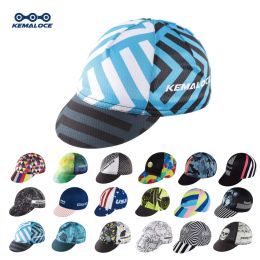 KAMALOCE 2022 Blue Cycling Cap 5 Panel 100% Polyester Breathable Unique Racing Cap Wholesale Cheap Mountain Bike Hats