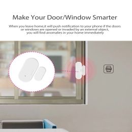 Tuya Zigbee Window Door Sensor , Smart Door Open/Closed Detectors, Smart Life Zigbee Window Sensor Work with Alexa Google Home