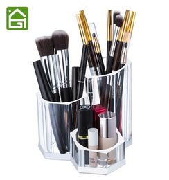 Clear Acrylic Makeup Brush Holder Cosmetic Organiser Box for Lipstick Eyeliner Pencil Nail Polish Y2001118740366