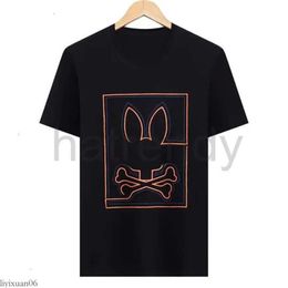 Psyco Bunny Shirt 2024 Psyco Bunny Shirts American Designer Skull Rabbit Pattern Cotton Tshirt Tees Men Women Business Casual Short Sleeves Summer T-Shirt 287