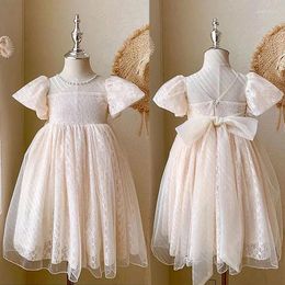 Girl Dresses 2024 Baby Girls Dress Sweet Lace Flower Elegant Princess Christmas Birthday Party Vestidos 2 4 6 8 10 12 Year Kids Clothes