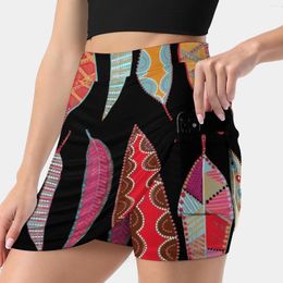 Skirts Playing With Pattern Women's Skirt Hide Pocket Tennis Golf Badminton Running Patterns Textures