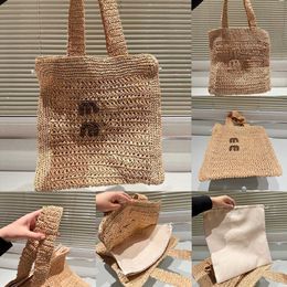 Summer Tote Bag Straw Handbag Beach Bags Designer Women Bag Lady Shop Cross Body Purse Casual Holiday Travel Mommy Bags 240524