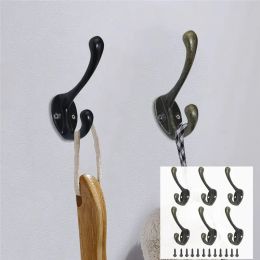 6pcs Clothes Hanger Hooks Home Storage Hanger Wall Hooks for Key Hat Bag Bathroom Towel Hook Kitchen Bedroom Wall Organizer