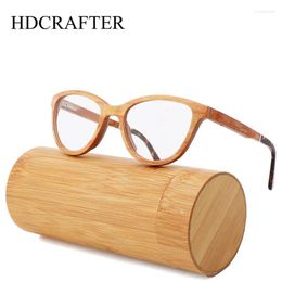 Sunglasses Frames HDCRAFTER Retro Glasses Frame Men Real Wood Designer Optical Eyewear Myopia Reading Women Prescription Eyeglasses Clear
