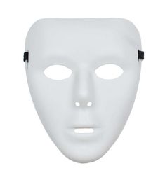 Jabbawockeez Plain White Face Full Mask For Halloween Masquerade Drama Party HipHop Ghost Dance Performances Props XBJK21052364821