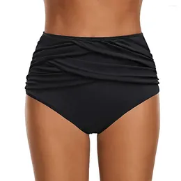 Women's Swimwear Bikini Pants Briefs Women Control Bottoms Swimsuit Tummy Waist High Ruched Swimwears Tankinis Set