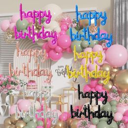 Party Decoration Birthday Themed With Small Letters Happy Banner Balloons (6 Styles Available)