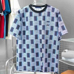 Men's T-Shirts designer Summer Mens T Shirt Fashion Mens Womens Loose checkered pattern Man Casual Shirt Luxurys Clothing Streetwear Shorts Sleeve Polos Size S-XXL 316