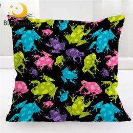 Pillow BlessLiving Frog Cover Cartoon Animal With Spot Case Funny Throw For Sofa Cosy Decorative Kussenhoes