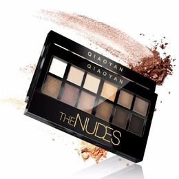 12 Colours Eyeshadow Professional Makeup Palette Natural Shimmer Matte Nudes Make Up Cosmetic Eye Shadow Plate 240523