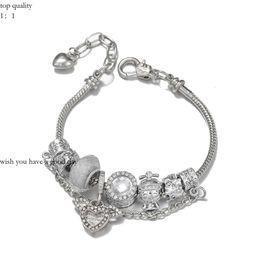 Pandorabracelet Charm Streaming Hot Selling Designer Jewellery Bracelets, White Fairy Like Cupid Love Pendants, Couple Bracelets, Bracelet Accessories 822