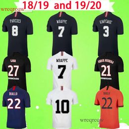 Paris jersey Retro 2018 2019 2020 maillots de foot MBAPPE soccer jerseys ICARDI 18 19 20 Classic Vintage football shirt CAVANI Adult mens fourth third black