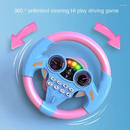 Stroller Parts Baby Simulation Driving Car Rear Seat Early Education Toy Gift Child Co Pilot Steering Wheel