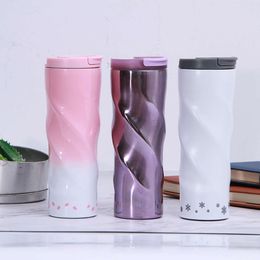 304 stainless steel car cup leisure thread thermos cup outdoor car gift water cup