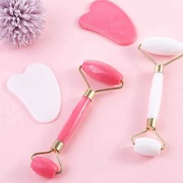 Face Massager Eye skin care anti-aging and wrinkle removal beauty tool double headed roller Guasha board facial massage roller massage Q240523