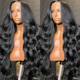 Synthetic Wigs HD lace wig 13x6 human hair body wave lace front wig women choose 30 40 inches long Brazilian wig for cheap sales Q240523