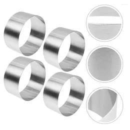 Mugs 4 Pcs Mini Cupcakes Round Mousse Circle Rings Mental Mould Baking Mould Pan 10X10CM Metal Silver Stainless Steel