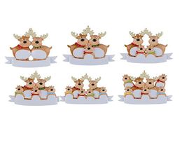 2022 NEW Christmas Tree Pendant Decoration Resin Snowman Xmas Elk DIY Home Decoration for kids Giftsa434269124