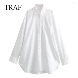 Women's Blouses White Shirts And Women 2024 Fashion Button Shirt Woman Clothing Long Sleeves Top Female Loose Casual Chic