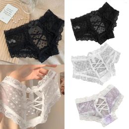 Women's Panties Sexy Lace Cotton Pants Crotch Light Breathable Girls Bow Low Waist Lifting Underwear Ropa Interior Sexi Mujer