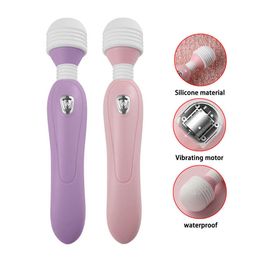 lady 7 Frequency Battery Huanle Silent Av Massage Stick Women's Masturbator Couple's Playful Adult Products