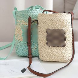 New Crossbody Mobile Phone Bag Paper String Woven Fashion Ladies Bags Beach Vacation Straw Bag Female