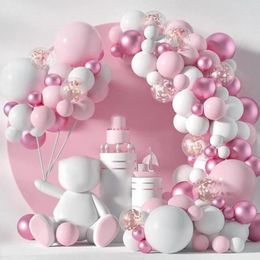 Party Decoration Balloon Arch Kit Pink Garland With Sequins Decor Wedding Decorations Set Latex Balloons For Pastel