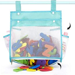 Storage Bags Baby Bathroom Mesh Bag For Bath Toys Kids Basket Net Children's Games Network Toy Waterproof Cloth Sand Beach