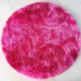 Carpets 100 100cm Living Room Rug Washable Anti-skid Decorative Bedside Mat For Children Floor Decor RERI889