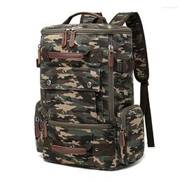 Backpack Canvas Men Laptop Mochila Hombre Camouflage Luggage Back Pack Travel Sacoche Homme College Mochilas Para Estudiantes