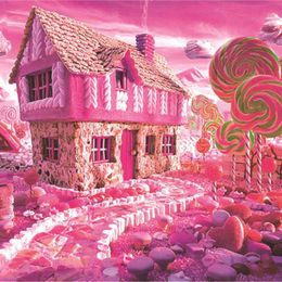 Puzzles Mini Jigsaw Puzzle 1000 Pieces for Adults Kids Candy House Puzzle Toy Family Game Famous World Oil Painting Home Decoration Y240524