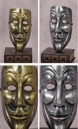 Retro Party Masks V for Vendetta Masks Anonymous Guy Fawkes Fancy Dress Adult Costume Accessory Party Cosplay Masks9978445