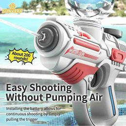 Sand Play Water Fun Gun Toys Electric automatic water gun childrens high-pressure outdoor beach large capacity swimming pool childrens summer toys WX5.22