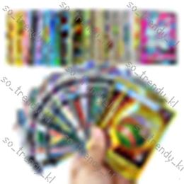 Card Games 100Pc 1 Pack Flash Pokmon Collection Board Game Random Gifts For Children Y1212270j Drop Delivery Toys 162