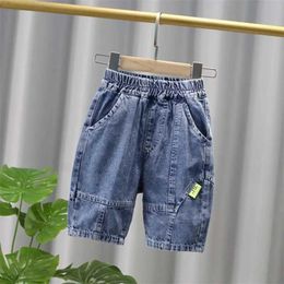 Shorts Summer Baby Boys Denim Shorts Fashion Children Jeans Korea Style Boy Casual Cowboy Shorts Child Toddler Shorts Pants Boys Pants Y240524