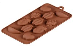 Silicone Fruitshaped Chocolate Molds Home Baking High Temperature DIY Mold Tool Kitchen Baking Tools8378816