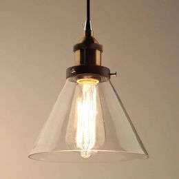 The Nordic Loft Modern Bedroom Pendant Lamp with Clear Grey Amber Vintage Pendant Lights Dining Glass Hanging Light Fixtures