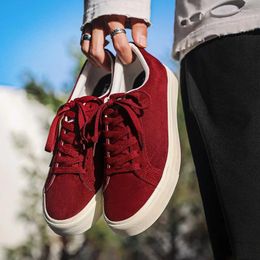 Casual Shoes YUDX Burgundy Mens Canvas Low Fashion Vintage Original Autumn Women Sneakers Outdoor Comfortable Athletic Footwear